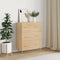 vidaXL - Dressoir - 69,5x34x90 - cm - bewerkt - hout - sonoma - eikenkleurig