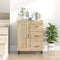 vidaXL - Dressoir - 69,5x34x90 - cm - bewerkt - hout - sonoma - eikenkleurig