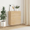 vidaXL - Dressoir - 69,5x34x90 - cm - bewerkt - hout - sonoma - eikenkleurig