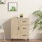 vidaXL - Dressoir - 69,5x34x90 - cm - bewerkt - hout - sonoma - eikenkleurig