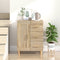 vidaXL - Dressoir - 69,5x34x90 - cm - bewerkt - hout - sonoma - eikenkleurig