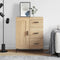 vidaXL - Dressoir - 69,5x34x90 - cm - bewerkt - hout - sonoma - eikenkleurig