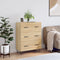 vidaXL - Dressoir - 69,5x34x90 - cm - bewerkt - hout - sonoma - eikenkleurig