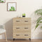 vidaXL - Dressoir - 69,5x34x90 - cm - bewerkt - hout - sonoma - eikenkleurig