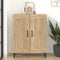 vidaXL - Dressoir - 69,5x34x90 - cm - bewerkt - hout - sonoma - eikenkleurig