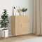 vidaXL - Dressoir - 69,5x34x90 - cm - bewerkt - hout - sonoma - eikenkleurig