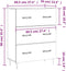 vidaXL - Dressoir - 69,5x34x90 - cm - bewerkt - hout - sonoma - eikenkleurig