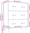 vidaXL - Dressoir - 69,5x34x90 - cm - bewerkt - hout - sonoma - eikenkleurig
