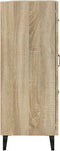 vidaXL - Dressoir - 69,5x34x90 - cm - bewerkt - hout - sonoma - eikenkleurig