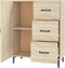 vidaXL - Dressoir - 69,5x34x90 - cm - bewerkt - hout - sonoma - eikenkleurig
