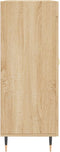 vidaXL - Dressoir - 69,5x34x90 - cm - bewerkt - hout - sonoma - eikenkleurig