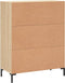 vidaXL - Dressoir - 69,5x34x90 - cm - bewerkt - hout - sonoma - eikenkleurig