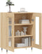 vidaXL - Dressoir - 69,5x34x90 - cm - bewerkt - hout - sonoma - eikenkleurig