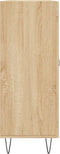 vidaXL - Dressoir - 69,5x34x90 - cm - bewerkt - hout - sonoma - eikenkleurig