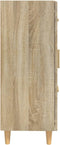 vidaXL - Dressoir - 69,5x34x90 - cm - bewerkt - hout - sonoma - eikenkleurig