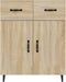 vidaXL - Dressoir - 69,5x34x90 - cm - bewerkt - hout - sonoma - eikenkleurig