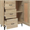 vidaXL - Dressoir - 69,5x34x90 - cm - bewerkt - hout - sonoma - eikenkleurig