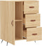 vidaXL - Dressoir - 69,5x34x90 - cm - bewerkt - hout - sonoma - eikenkleurig