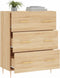 vidaXL - Dressoir - 69,5x34x90 - cm - bewerkt - hout - sonoma - eikenkleurig