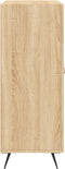 vidaXL - Dressoir - 69,5x34x90 - cm - bewerkt - hout - sonoma - eikenkleurig