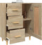 vidaXL - Dressoir - 69,5x34x90 - cm - bewerkt - hout - sonoma - eikenkleurig