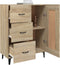vidaXL - Dressoir - 69,5x34x90 - cm - bewerkt - hout - sonoma - eikenkleurig