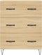 vidaXL - Dressoir - 69,5x34x90 - cm - bewerkt - hout - sonoma - eikenkleurig