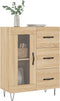 vidaXL - Dressoir - 69,5x34x90 - cm - bewerkt - hout - sonoma - eikenkleurig