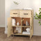 vidaXL - Dressoir - 69,5x34x90 - cm - bewerkt - hout - sonoma - eikenkleurig
