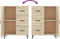 vidaXL - Dressoir - 69,5x34x90 - cm - bewerkt - hout - sonoma - eikenkleurig