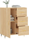 vidaXL - Dressoir - 69,5x34x90 - cm - bewerkt - hout - sonoma - eikenkleurig