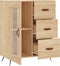 vidaXL - Dressoir - 69,5x34x90 - cm - bewerkt - hout - sonoma - eikenkleurig