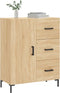 vidaXL - Dressoir - 69,5x34x90 - cm - bewerkt - hout - sonoma - eikenkleurig