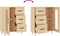 vidaXL - Dressoir - 69,5x34x90 - cm - bewerkt - hout - sonoma - eikenkleurig