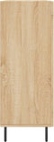 vidaXL - Dressoir - 69,5x34x90 - cm - bewerkt - hout - sonoma - eikenkleurig