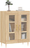vidaXL - Dressoir - 69,5x34x90 - cm - bewerkt - hout - sonoma - eikenkleurig
