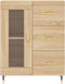 vidaXL - Dressoir - 69,5x34x90 - cm - bewerkt - hout - sonoma - eikenkleurig