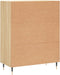 vidaXL - Dressoir - 69,5x34x90 - cm - bewerkt - hout - sonoma - eikenkleurig