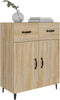 vidaXL - Dressoir - 69,5x34x90 - cm - bewerkt - hout - sonoma - eikenkleurig
