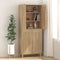vidaXL - Dressoir - 69,5x34x90 - cm - bewerkt - hout - sonoma - eikenkleurig