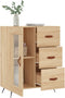 vidaXL - Dressoir - 69,5x34x90 - cm - bewerkt - hout - sonoma - eikenkleurig
