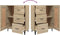 vidaXL - Dressoir - 69,5x34x90 - cm - bewerkt - hout - sonoma - eikenkleurig