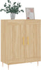 vidaXL - Dressoir - 69,5x34x90 - cm - bewerkt - hout - sonoma - eikenkleurig