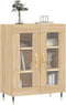 vidaXL - Dressoir - 69,5x34x90 - cm - bewerkt - hout - sonoma - eikenkleurig