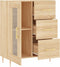 vidaXL - Dressoir - 69,5x34x90 - cm - bewerkt - hout - sonoma - eikenkleurig