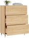 vidaXL - Dressoir - 69,5x34x90 - cm - bewerkt - hout - sonoma - eikenkleurig