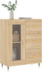 vidaXL - Dressoir - 69,5x34x90 - cm - bewerkt - hout - sonoma - eikenkleurig