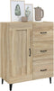 vidaXL - Dressoir - 69,5x34x90 - cm - bewerkt - hout - sonoma - eikenkleurig
