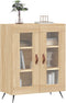 vidaXL - Dressoir - 69,5x34x90 - cm - bewerkt - hout - sonoma - eikenkleurig
