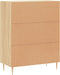 vidaXL - Dressoir - 69,5x34x90 - cm - bewerkt - hout - sonoma - eikenkleurig